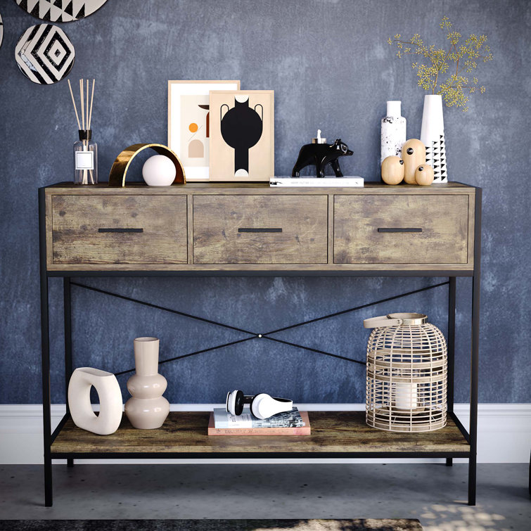 Grey console outlet table wayfair